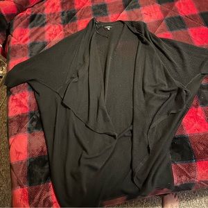 Black sweater with balloon sleeves